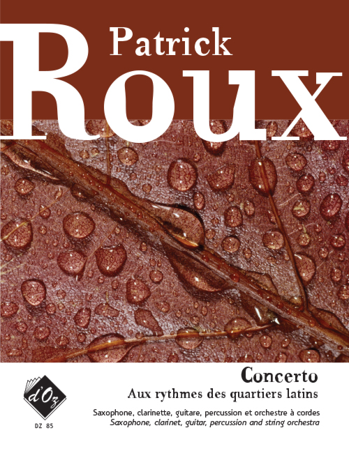 Concerto - Aux rythmes des quartiers latins (Score)