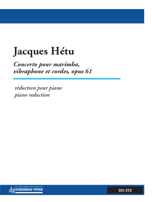 Concerto for marimba, vibraphone and strings, Opus 61B (piano reduction)