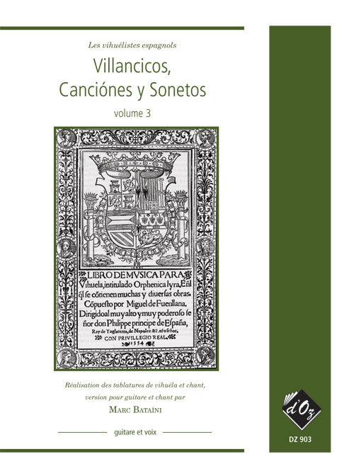 Villancicos, canciones y sonetos, vol. 3